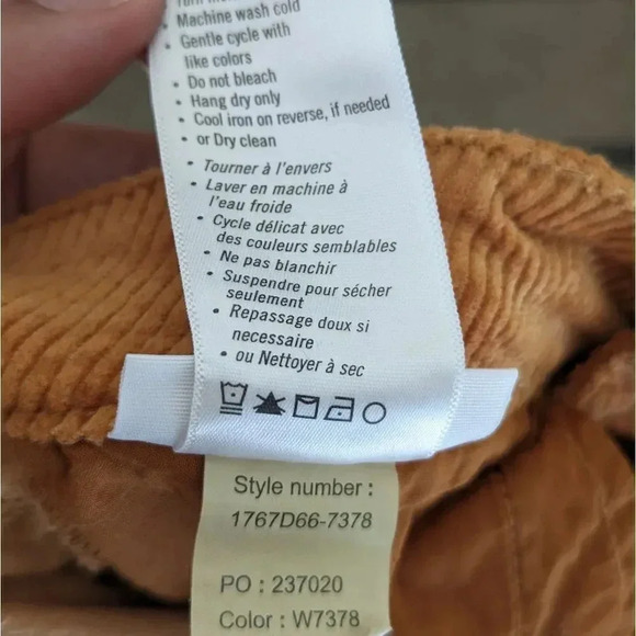 Paige Hoxton Ankle Skinny Corduroy Pants Marigold Anthropologie Exclusive - Picture 12 of 13